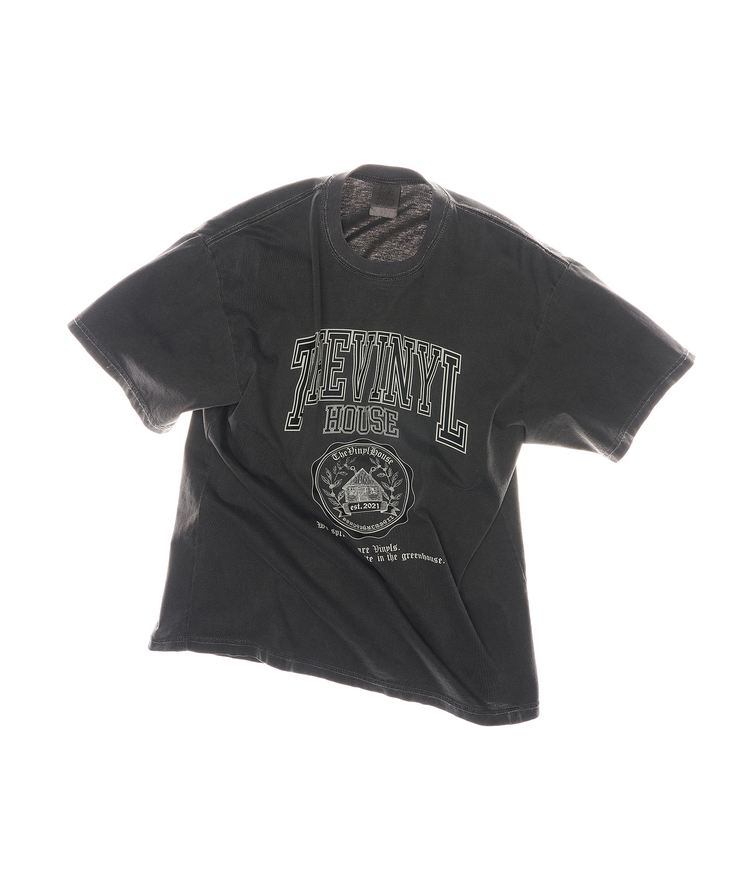 PIGMENT HOUSE COLLEGE TEE CHARCOAL